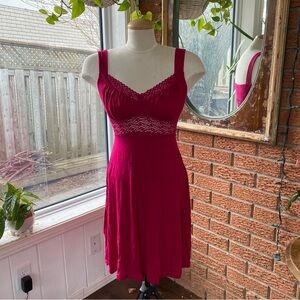 Cosabella Pink Magenta Talco Curvy Chemise Lace Size Small